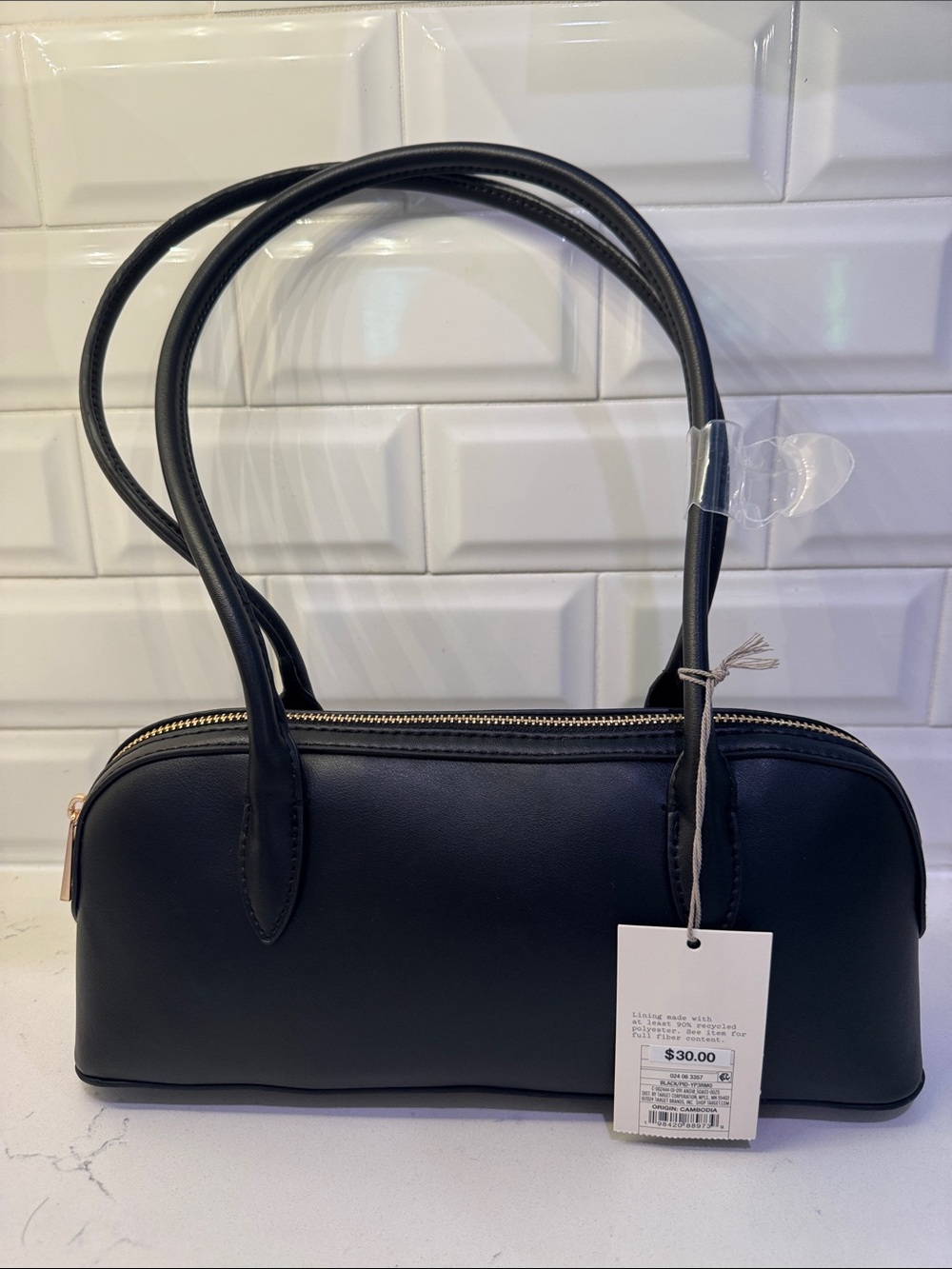a new day Black Double-Handle Shoulder Bag